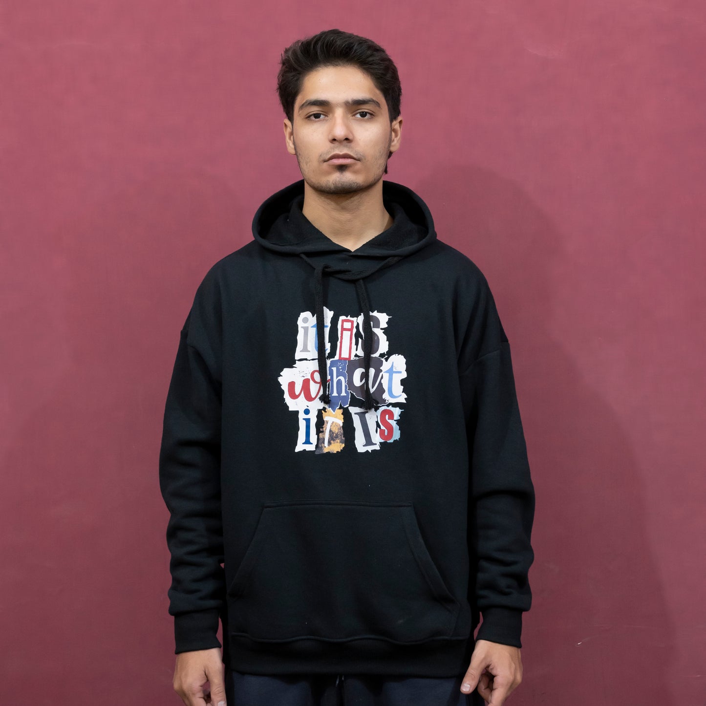 "IT IS WHAT IT IS" BLACK HOODIE