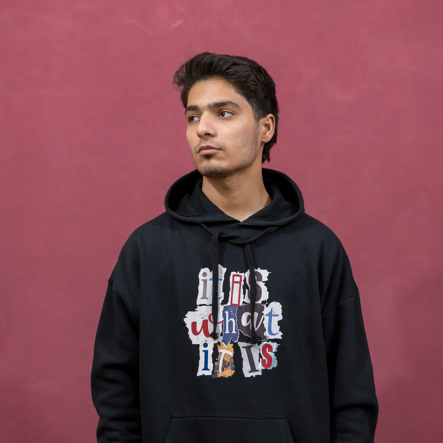 "IT IS WHAT IT IS" BLACK HOODIE