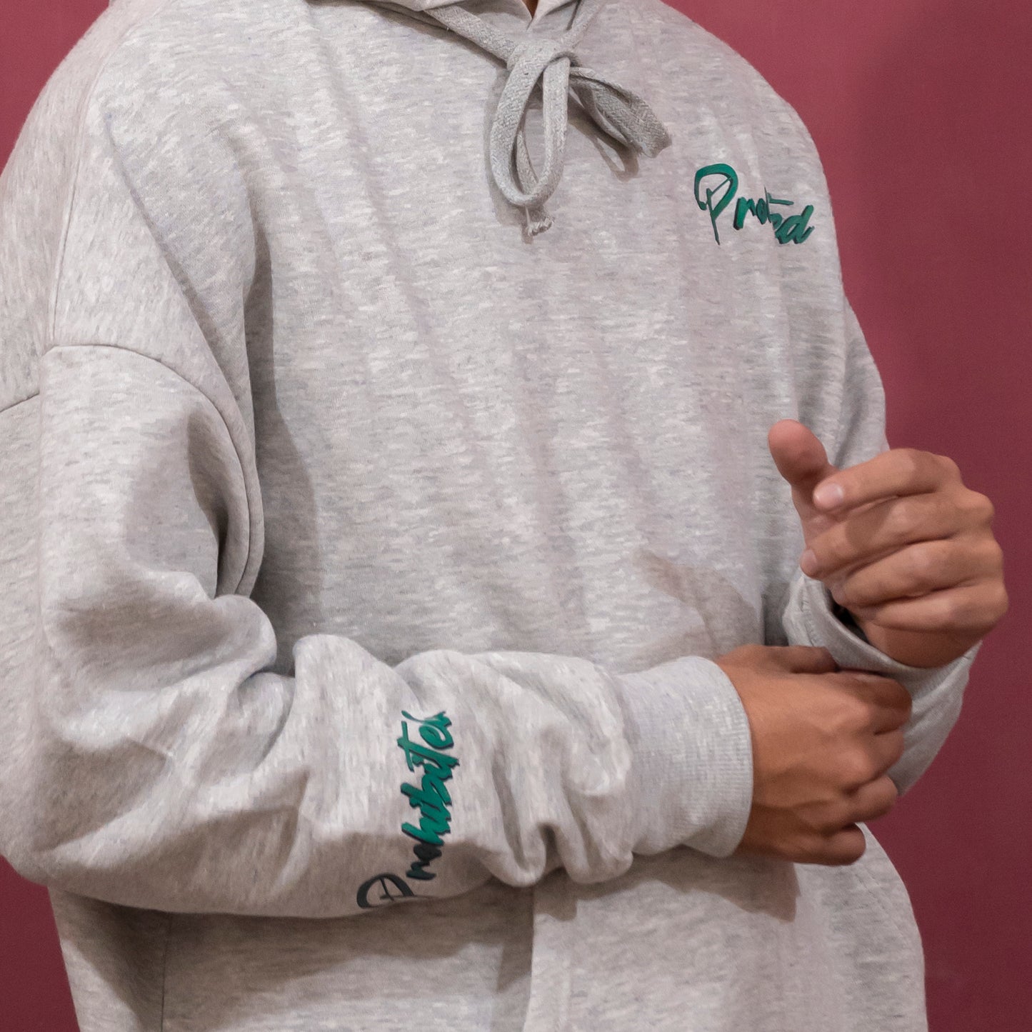 PROHIBITED GREY HOODIE