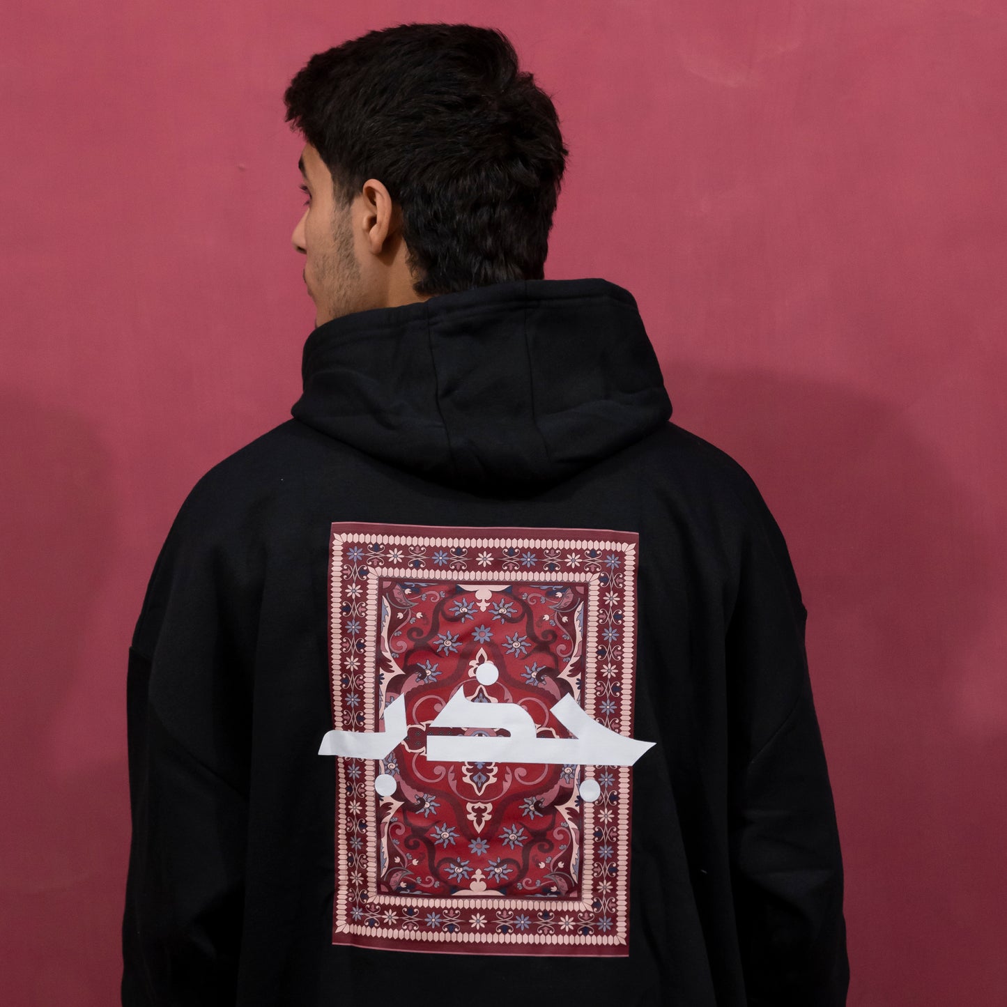 JAZBAH PERSIAN BLACK HOODIE