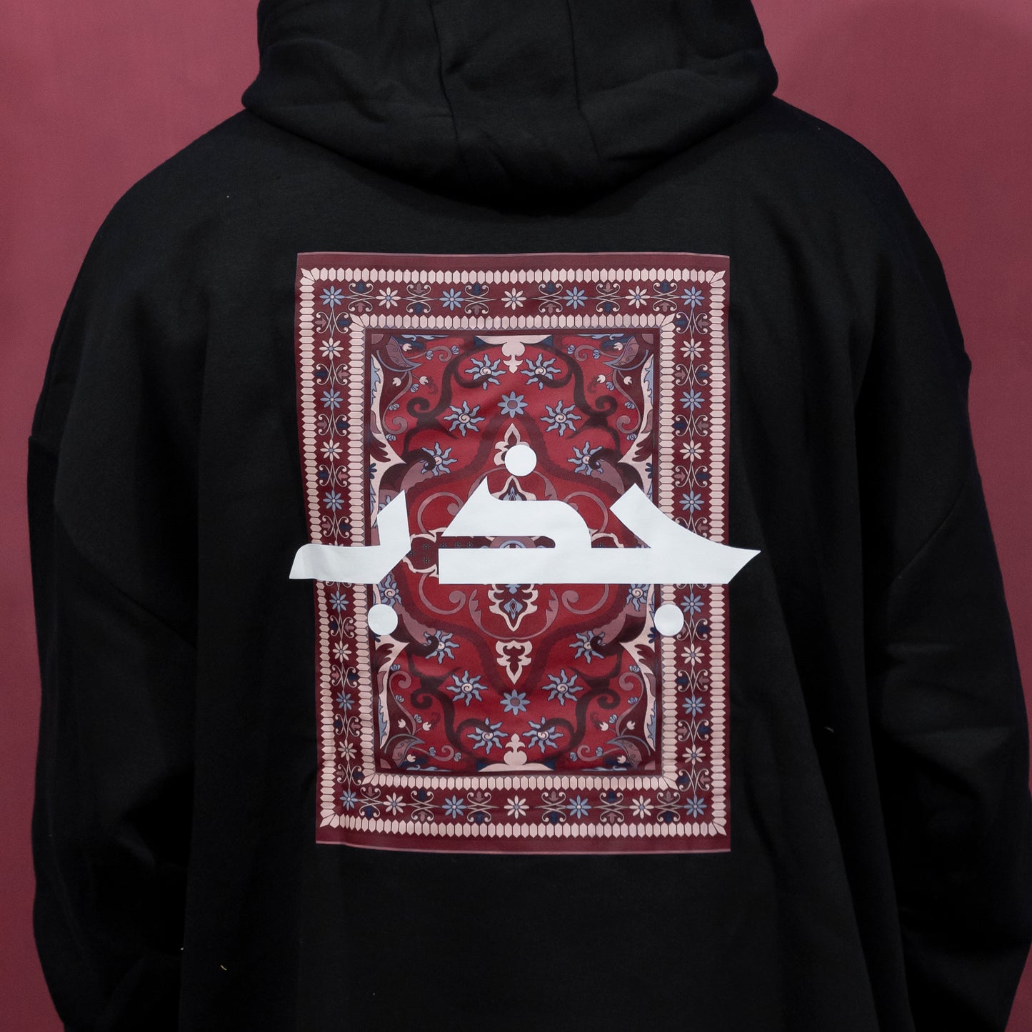 JAZBAH PERSIAN BLACK HOODIE