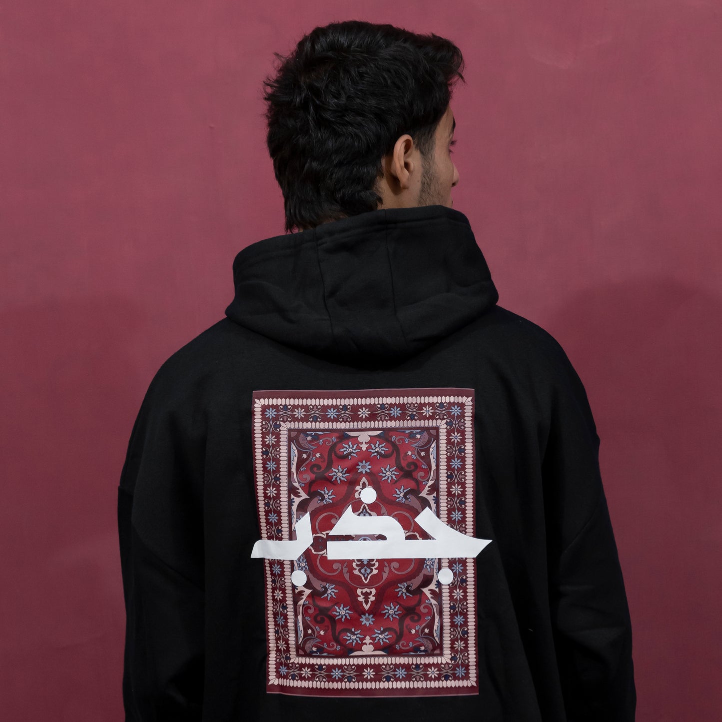 JAZBAH PERSIAN BLACK HOODIE