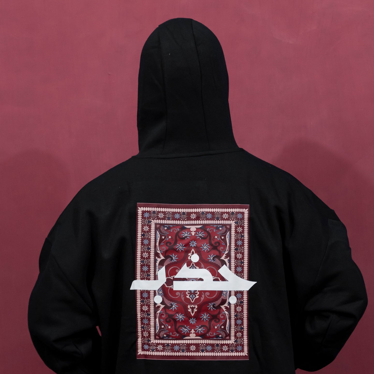 JAZBAH PERSIAN BLACK HOODIE