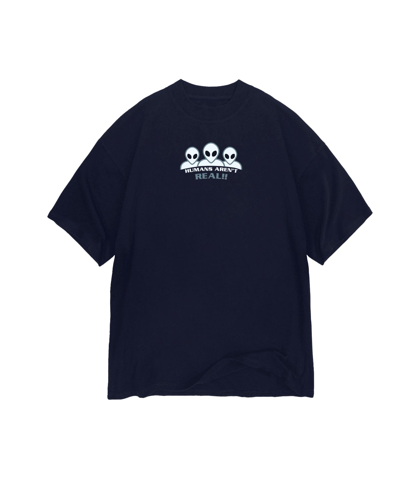 NAVY BLUE ALIENS T SHIRT