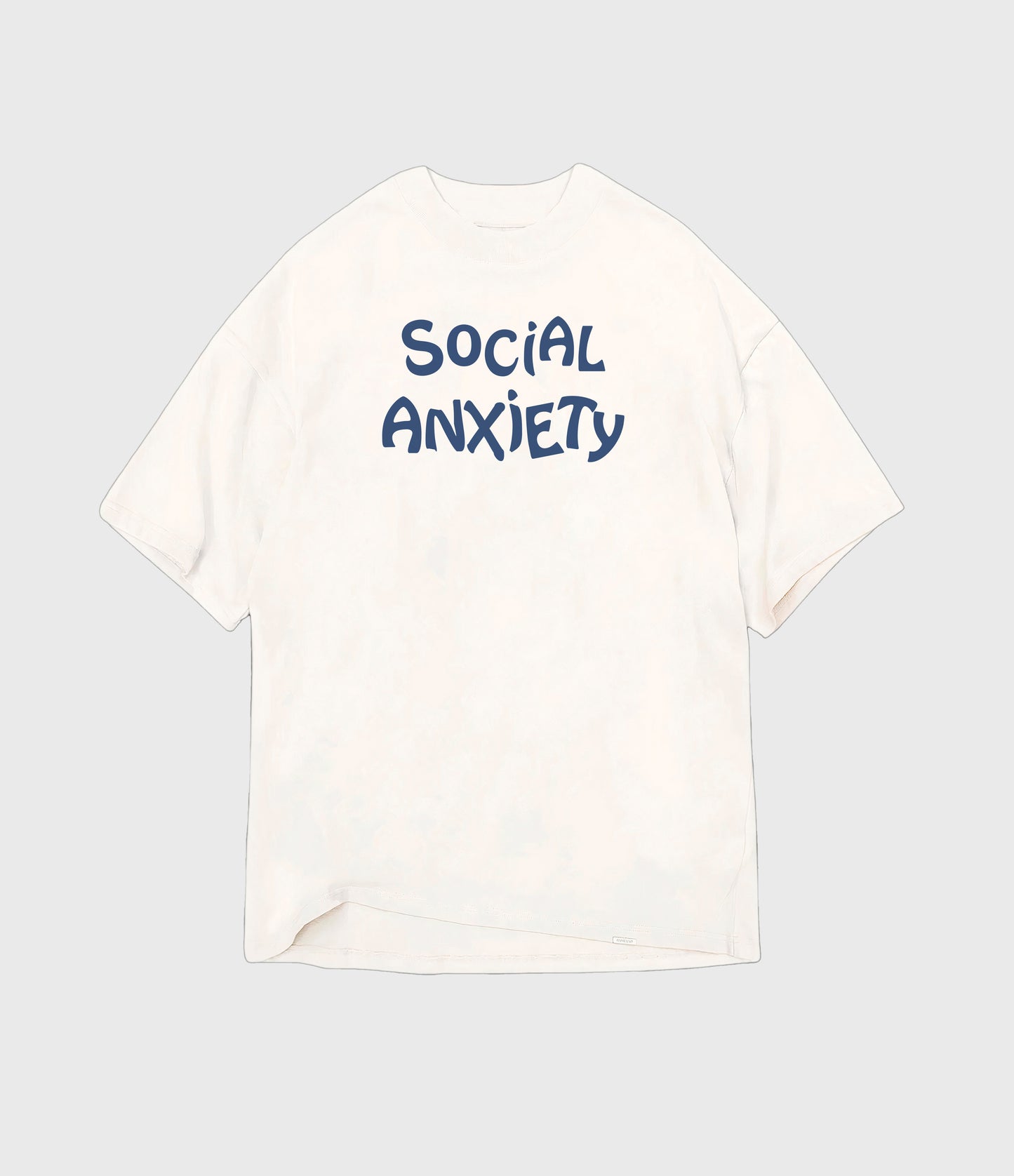 WHITE "SOCIAL ANXIETY"  T-SHIRT